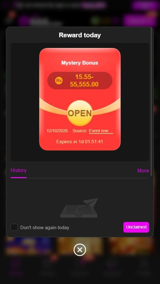 G555 Game Bonuses and rewards